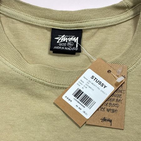 stussy ステューシー Tシャツ ディノプリント SIZE XL メンズ ベージュ系