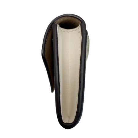  COACH コーチ カードケース C2454 ベージュ×ホワイト レディース ゴールド金具