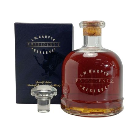  I.W.HARPER アイダブリューハーパー プレジデント リザーブ 750ml 43度 バーボン 古酒 箱・替え栓有 未開栓