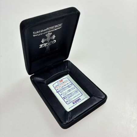  ZIPPO ジッポー オイルライター 2001年製 1941レプリカ 純銀メタル クロス No.466 ケース有