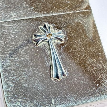  ZIPPO ジッポー オイルライター 2001年製 1941レプリカ 純銀メタル クロス No.466 ケース有
