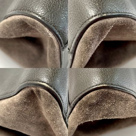  SAINT LAURENT(Yves Saint Laurent) グレー レザー×スウェード グレー 2WAYバッグ レディース