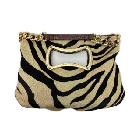 MICHAEL KORS マイケルコース クラッチバッグ カーフレザー 30F71SGC1H タイガー レディース ゴールド金具 保存袋有
