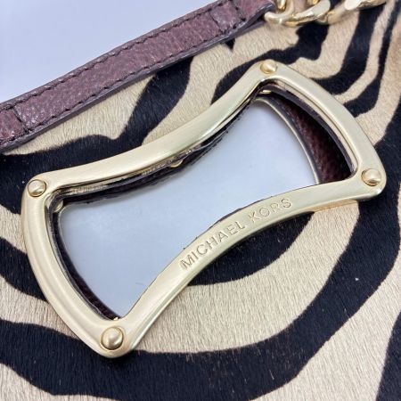 MICHAEL KORS マイケルコース クラッチバッグ カーフレザー 30F71SGC1H タイガー レディース ゴールド金具 保存袋有