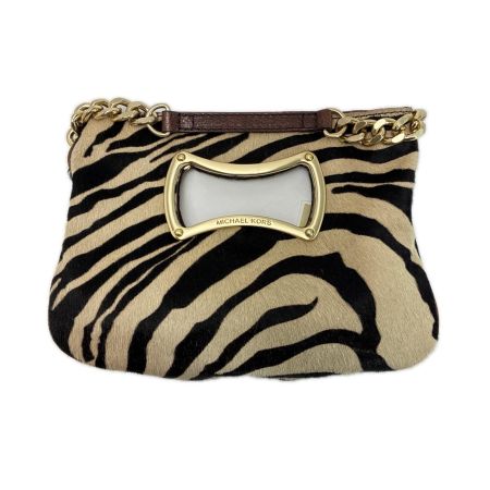MICHAEL KORS マイケルコース クラッチバッグ カーフレザー 30F71SGC1H タイガー レディース ゴールド金具 保存袋有