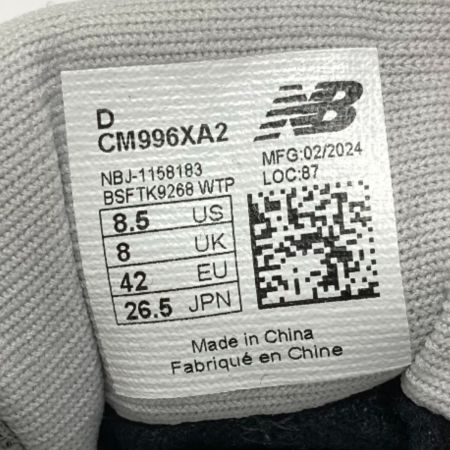  NEW BALANCE ニュー・バランス スニーカー CM996XA2 グレー SIZE 26.5cm ユニセックス 箱付き