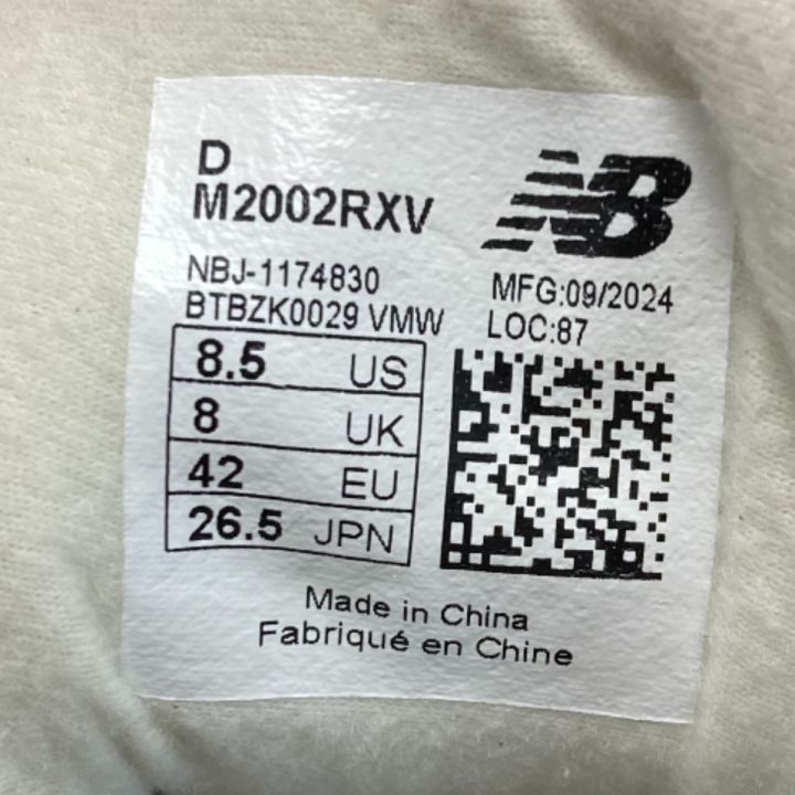 NEW BALANCE ニュー・バランス スニーカー M2002RXV ベージュ SIZE
