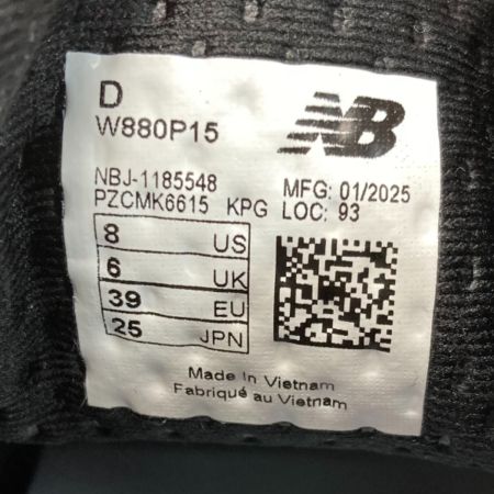  NEW BALANCE ニュー・バランス ランニングシューズ スニーカー D W880P15 ブラック SIZE 25cm レディース