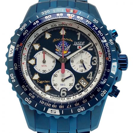  Kentex ブルーインパルス オールチタン クロノグラフ 1996本限定 S683M-07 クォーツ メンズ 腕時計