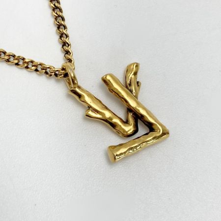  LOUIS VUITTON ルイヴィトン LV トゥイッグ ネックレス MP2456 ゴールド メタル ペンダント
