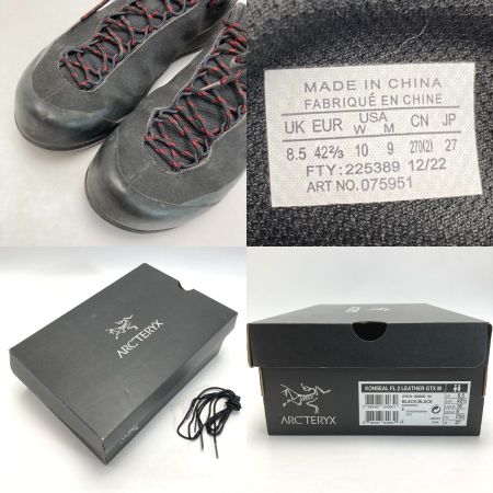  ARC'TERYX アークテリクス GORE-TEX KONSEAL FL GTX スニーカー L07595100 ブラック 27cm メンズ 箱付き
