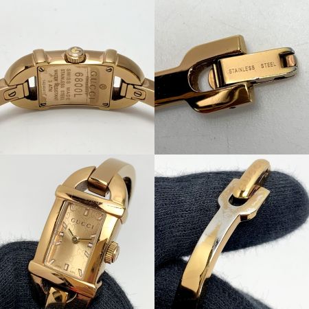  GUCCI グッチ バングル  6800L クォーツ レディース 腕時計