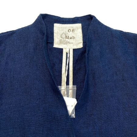  08Mab ゼロハチマブ リネンジャケット F-221HF427 ネイビー SIZE フリー レディース