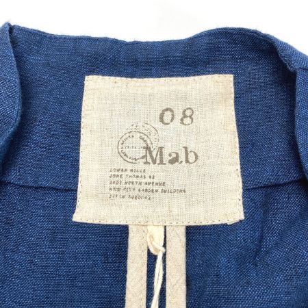  08Mab ゼロハチマブ リネンジャケット F-221HF427 ネイビー SIZE フリー レディース