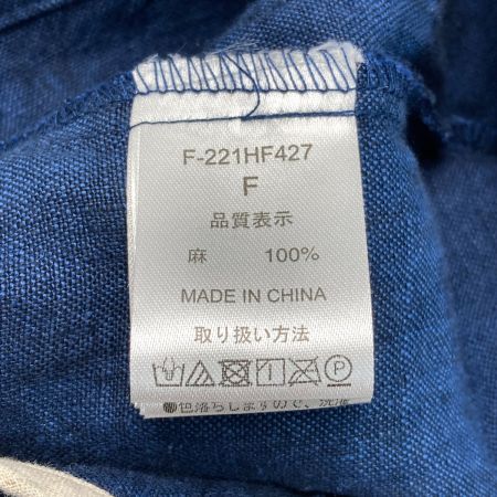  08Mab ゼロハチマブ リネンジャケット F-221HF427 ネイビー SIZE フリー レディース