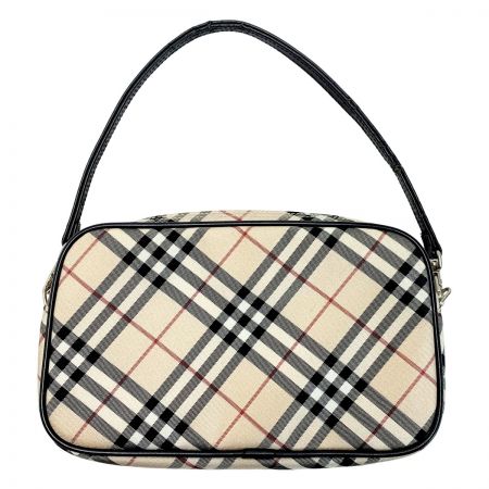  BURBERRY BLUE LABEL バーバリーブルーレーベル ブルーレーベル ノバチェック ベージュ ポーチ レディース