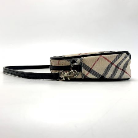  BURBERRY BLUE LABEL バーバリーブルーレーベル ブルーレーベル ノバチェック ベージュ ポーチ レディース