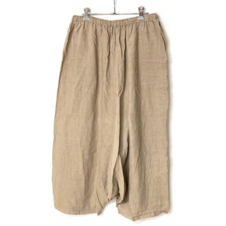  a+koloni リネンパンツ 163023007-6 カーキ SIZE フリー レディース