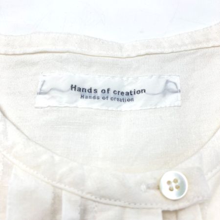  Hands of creation ハンズオブクリエイション リネンシャツ ブラウス 1030622 アイボリー サイズ F レディース