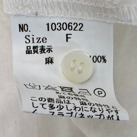  Hands of creation ハンズオブクリエイション リネンシャツ ブラウス 1030622 アイボリー サイズ F レディース