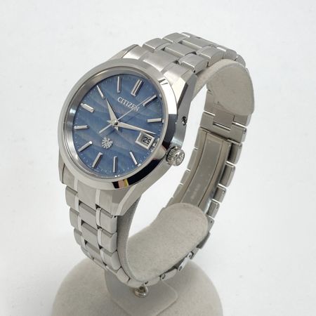  CITIZEN シチズン 砂紋 和紙文字盤 350本限定 AQ4100-65H ブルーグレー ソーラー メンズ 腕時計 箱有