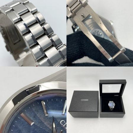  CITIZEN シチズン 砂紋 和紙文字盤 350本限定 AQ4100-65H ブルーグレー ソーラー メンズ 腕時計 箱有