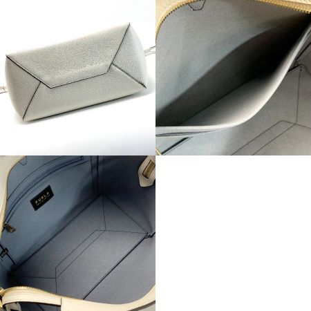  FURLA フルラ ネット NET M TOTE 29 WB00779 マッシュルーム トートバッグ レディース ゴールド金具 布袋有