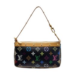 ☆☆ LOUIS VUITTON ルイヴィトン モノグラム マルチカラー ポシェット アクセソワール M92648 ノワール アクセサリーポーチ Bランク