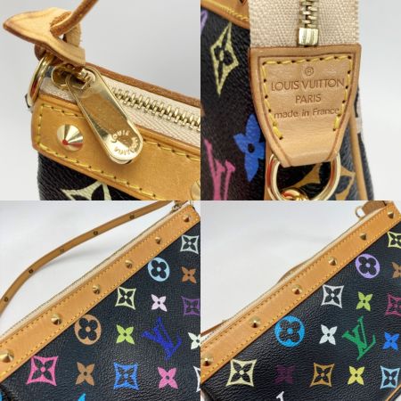  LOUIS VUITTON ルイヴィトン モノグラム マルチカラー ポシェット アクセソワール M92648 ノワール アクセサリーポーチ