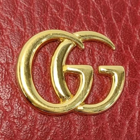  GUCCI グッチ プチマーモント レザー 456118 レッド キーケース キーホルダー
