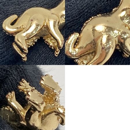  COACH コーチ パヴェ レキシー ネックレス ゴールド メッキ ラインストーン 恐竜