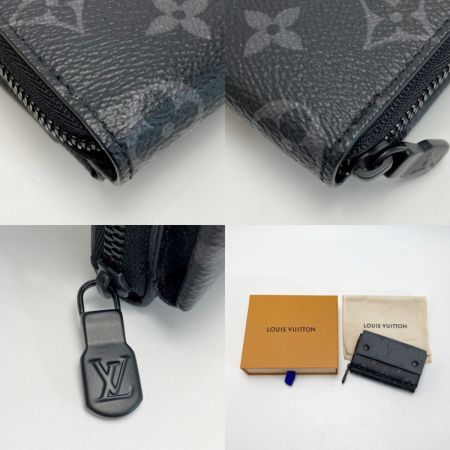  LOUIS VUITTON ルイヴィトン モノグラム エクリプス ジッピー オーガナイザー M82771 ブラック コインケース 財布 箱・布袋