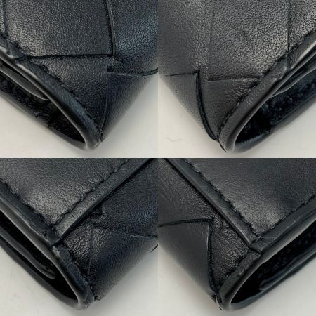  BOTTEGA VENETA ボッテガヴェネタ カーフ ブラック カードケース 名刺入れ 布袋有