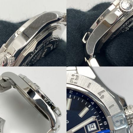  BREITLING ブライトリング アベンジャー2 GMT A32390 ブラック 自動巻き メンズ 腕時計 箱・取説有 AVENGER