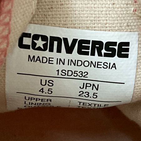  CONVERSE コンバース オールスター OX ローカットスニーカー 1SD532 ピンク SIZE 23.5cm レディース