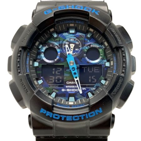  CASIO カシオ CASIO デジアナウォッチ カモフラージュ GA-100CB-1AJF ブラック クォーツ