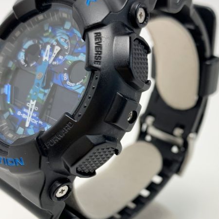  CASIO カシオ CASIO デジアナウォッチ カモフラージュ GA-100CB-1AJF ブラック クォーツ