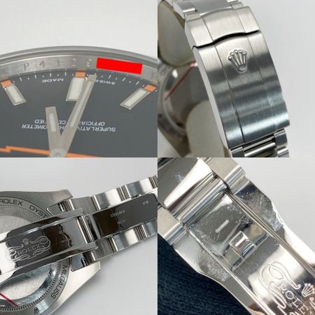  ROLEX ロレックス ミルガウス P番 116400 ブラック 自動巻き メンズ 腕時計 箱・ギャランティ有
