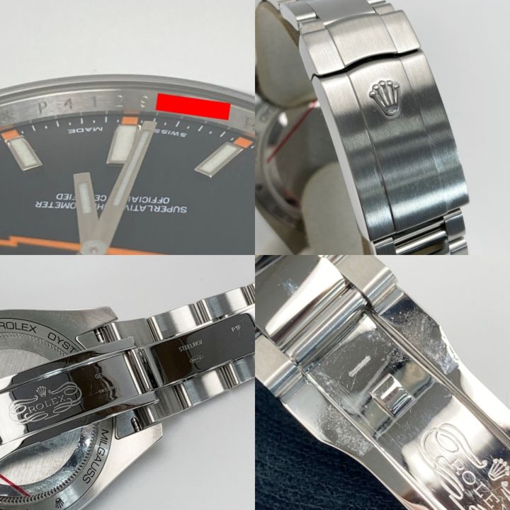 ROLEX ロレックス ミルガウス P番 116400/P4129704 ブラック 自動巻き