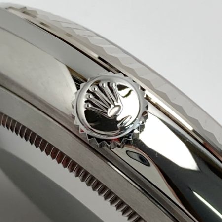  ROLEX ロレックス デイトジャスト41 10Pダイヤ SS/WG 126334 グレー 自動巻き メンズ 腕時計 箱・ギャランティ有