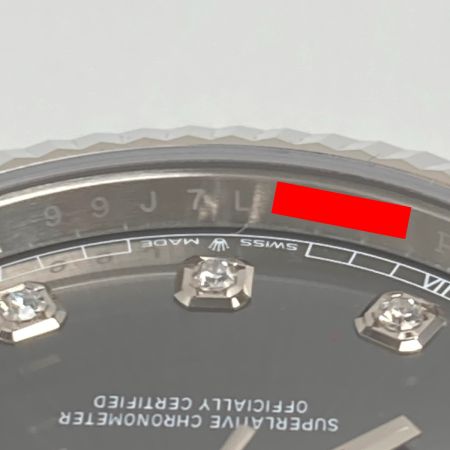  ROLEX ロレックス デイトジャスト41 10Pダイヤ SS/WG 126334 グレー 自動巻き メンズ 腕時計 箱・ギャランティ有