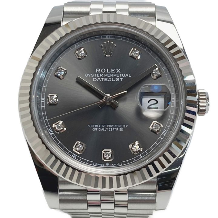 ROLEX ロレックス デイトジャスト41 10Pダイヤ SS/WG Ref.126334 