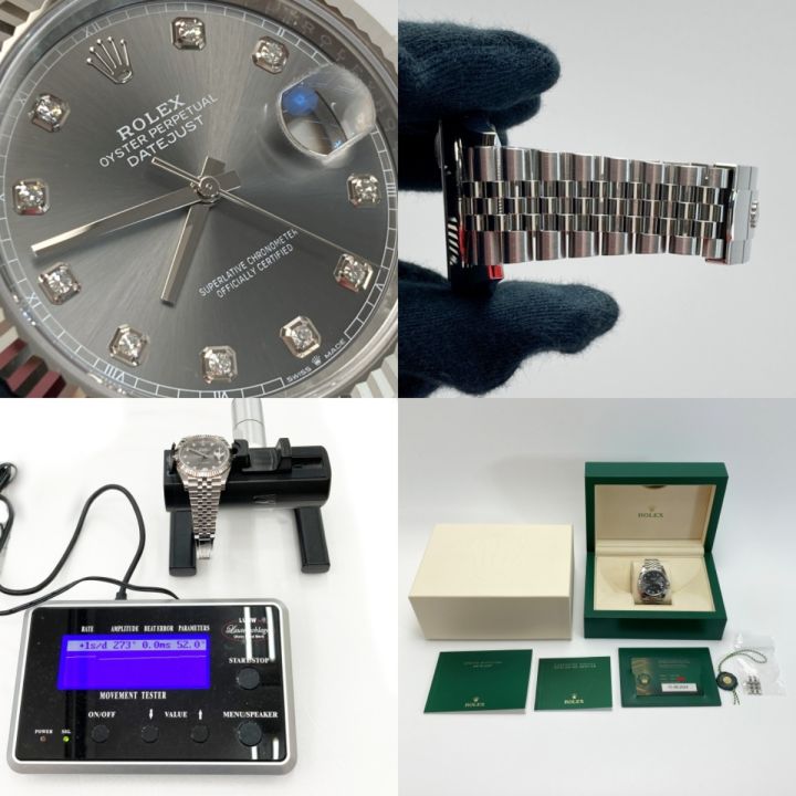 ROLEX ロレックス デイトジャスト41 10Pダイヤ SS/WG Ref.126334