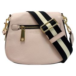 ☆☆ MARC JACOBS マークジェイコブス ライトピンク ショルダーバッグ レディース ゴールド金具 Cランク