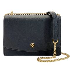 ☆☆ TORY BURCH トリーバーチ エマーソン 63982 ブラック チェーンショルダーバッグ レディース ゴールド金具 Cランク