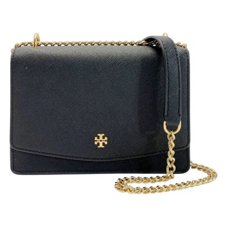  TORY BURCH トリーバーチ エマーソン 63982 ブラック チェーンショルダーバッグ レディース ゴールド金具