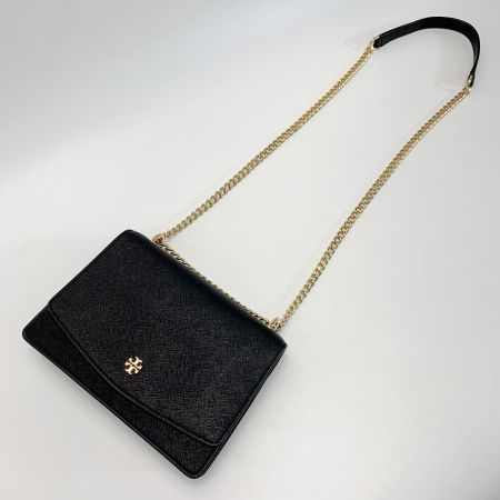  TORY BURCH トリーバーチ エマーソン 63982 ブラック チェーンショルダーバッグ レディース ゴールド金具