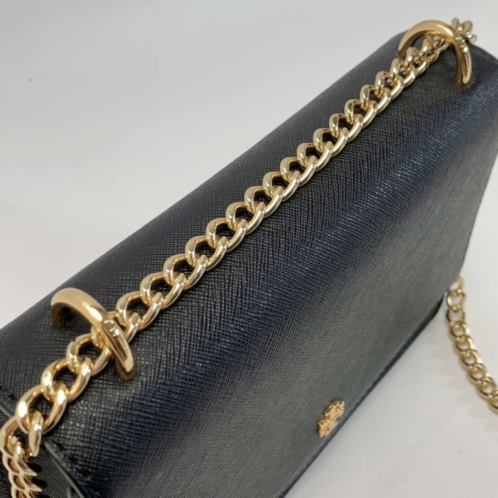 TORY BURCH トリーバーチ エマーソン 63982 ブラック チェーンショルダーバッグ レディース ゴールド金具 TORY BURCH トリーバーチ エマーソン 63982 ブラック チェーン