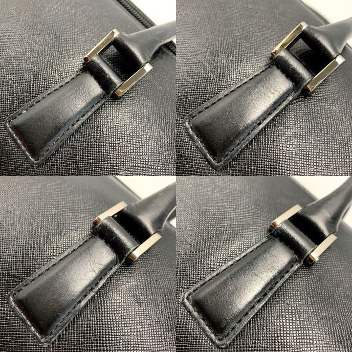 BURBERRY バーバリー レザー ブラック ミニボストンバッグ ドラム型