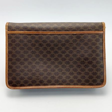  CELINE セリーヌ マカダム柄 PVC ヴィンテージ ブラウン クラッチバッグ 